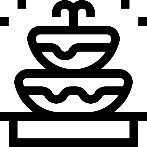 噴水 Basic Straight Lineal icon