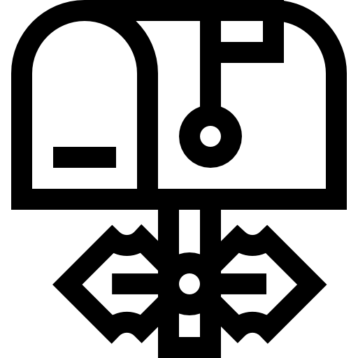 buzón Basic Straight Lineal icono