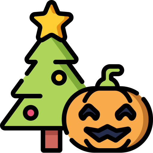 Рождественская елка Special Lineal color иконка