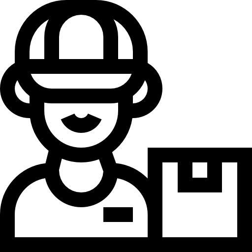 cartero Basic Straight Lineal icono