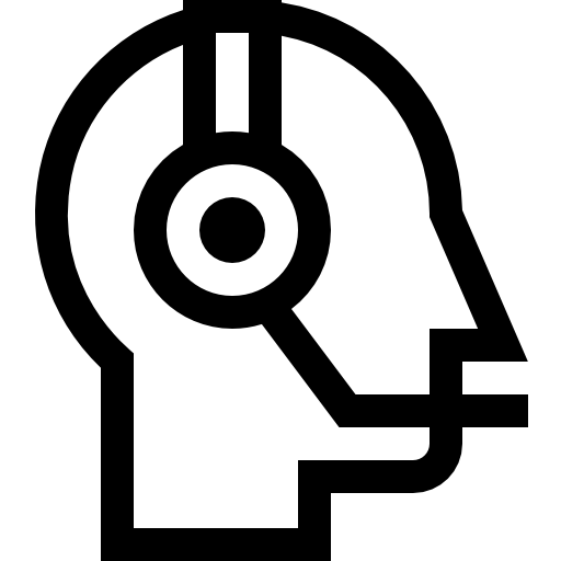 centro de llamadas Basic Straight Lineal icono