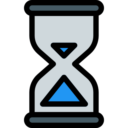 Hourglass Pixel Perfect Lineal Color icon