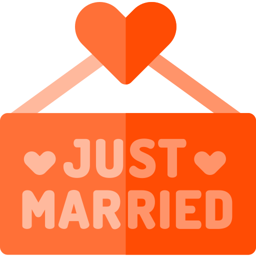 Just married Basic Rounded Flat icon