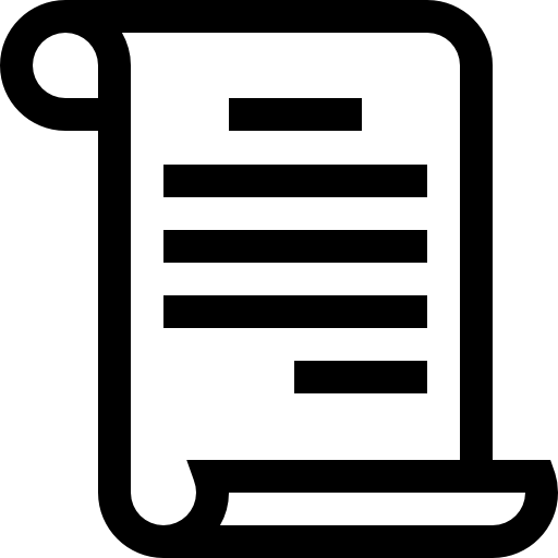 Papyrus Basic Straight Lineal icon
