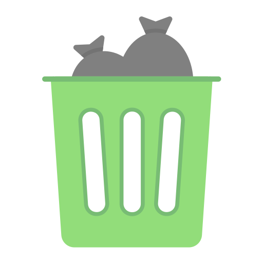 cestino dei rifiuti Generic color fill icona