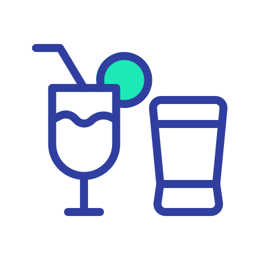 bebida de cóctel Generic color lineal-color icono