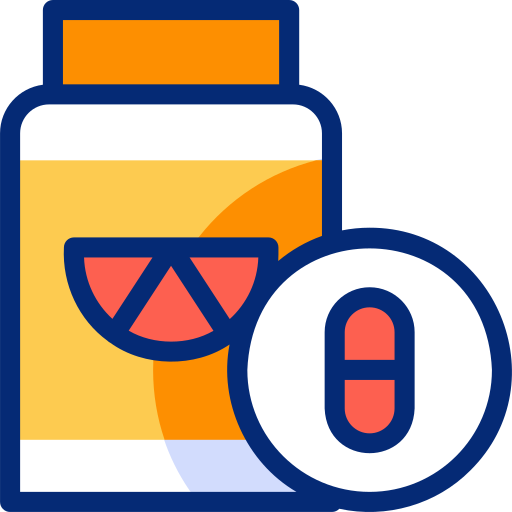 Vitamin c Basic Accent Lineal Color icon