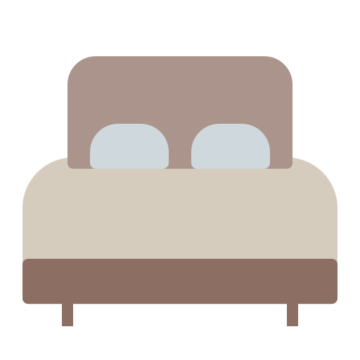 Double bed Generic color fill icon