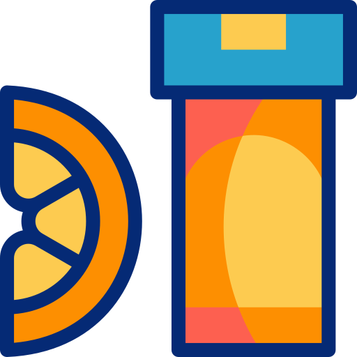 비타민 c Basic Accent Lineal Color icon