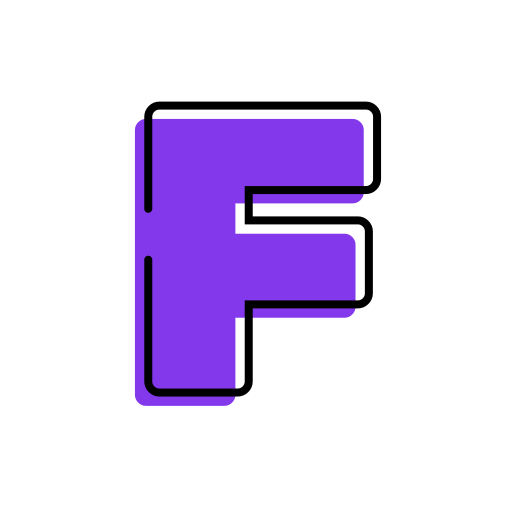 letra f Generic gradient lineal-color icono
