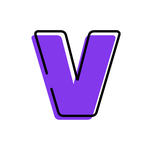 Letter v Generic gradient lineal-color icon
