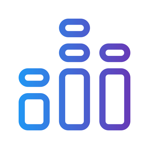 equalizer Generic gradient outline icon
