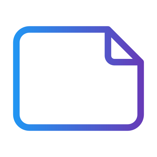 Note Generic gradient outline icon