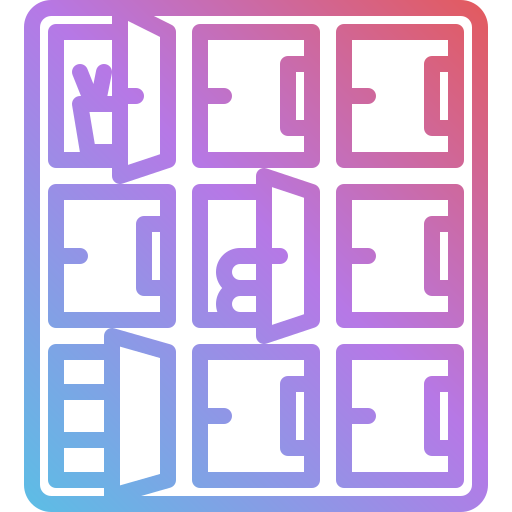 Lockers Generic gradient outline icon