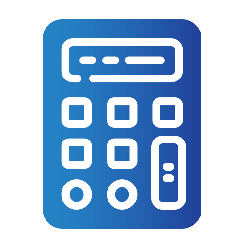 calcolatrice Generic gradient fill icona