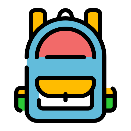 Backpack Generic color lineal-color icon