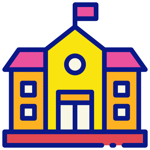 edificio escolar Generic color lineal-color icono