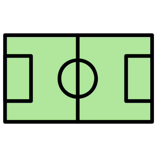 fußballfeld Generic color lineal-color icon