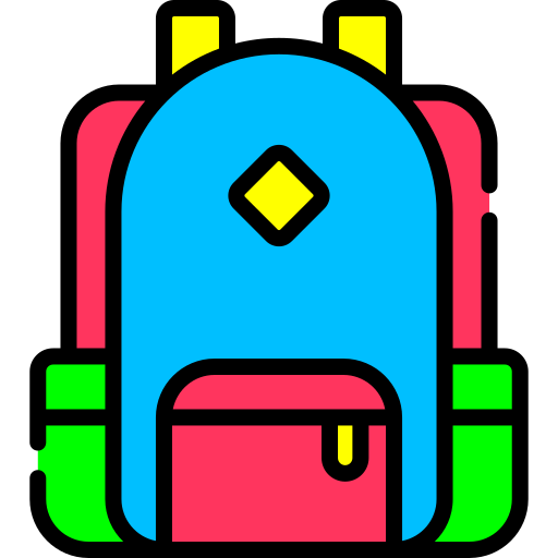 bolsa para la escuela Generic color lineal-color icono