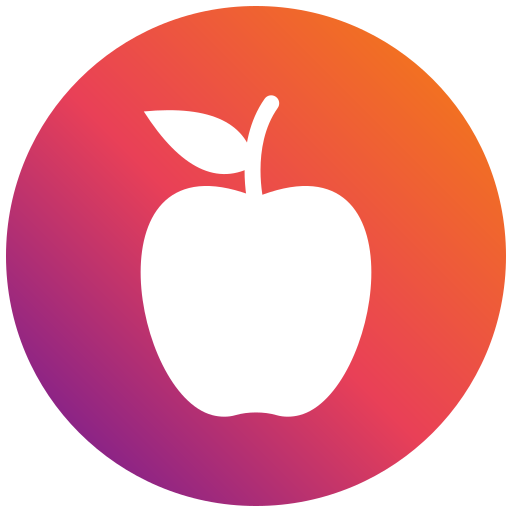jabłko Generic gradient fill ikona