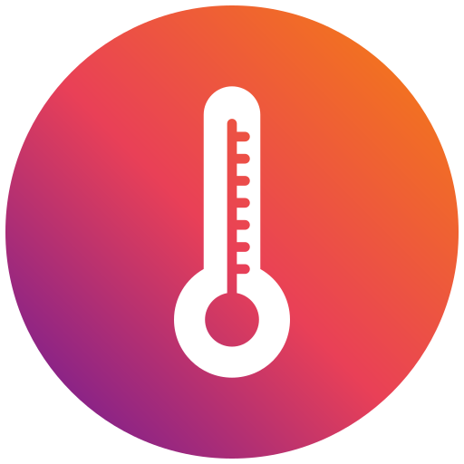 temperatura Generic gradient fill icono