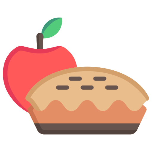사과 파이 Generic color fill icon