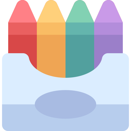 kleurpotloden Generic color fill icoon