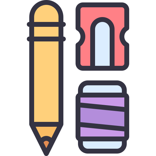 materiale scolastico Generic color lineal-color icona