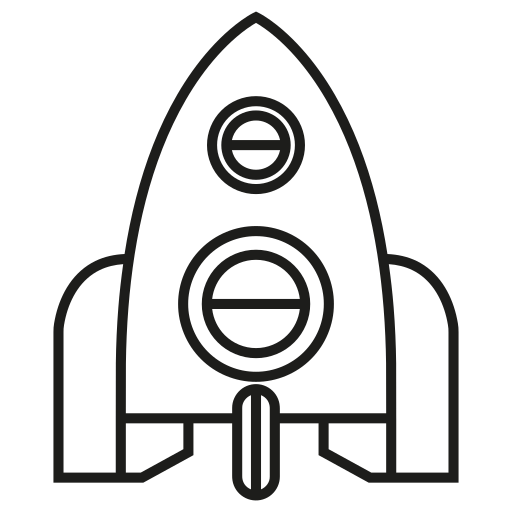 Ракета Generic outline иконка