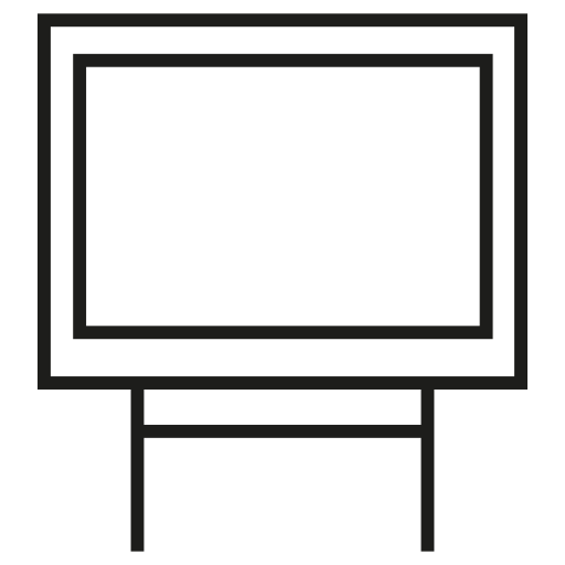 scherm Generic outline icoon