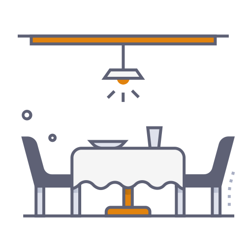 Dinning table Generic gradient lineal-color icon