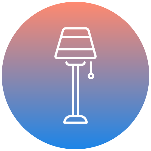 Floor lamp Generic gradient fill icon
