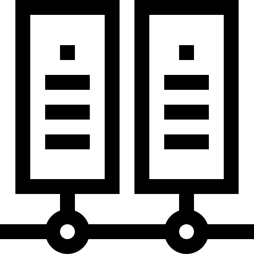 base de datos Basic Straight Lineal icono