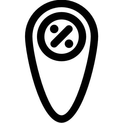 plaats Basic Rounded Lineal icoon