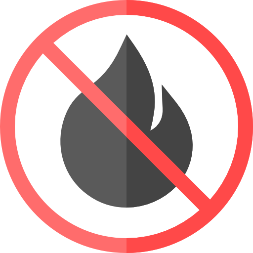 No fire Basic Straight Flat icon
