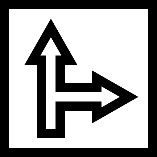 señal Basic Straight Lineal icono
