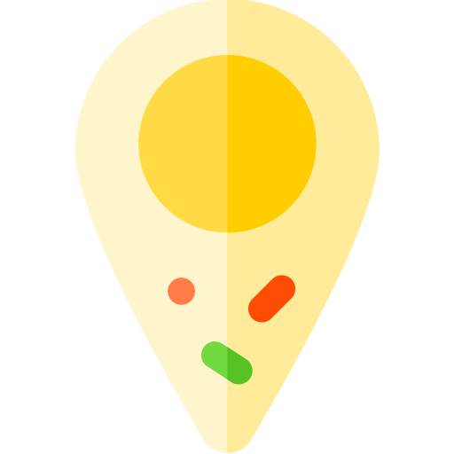 localización Basic Rounded Flat icono