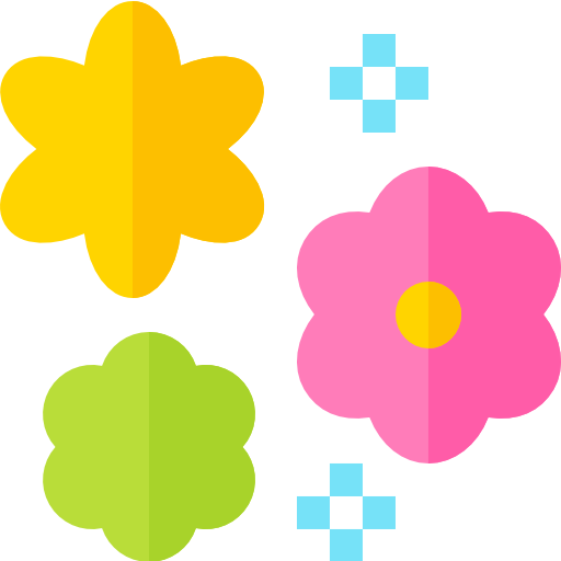bloemen Basic Straight Flat icoon