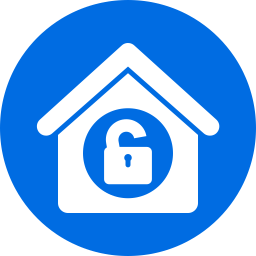 huis beveiliging Generic color fill icoon