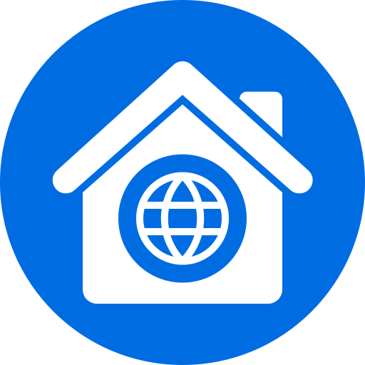 internet zu hause Generic color fill icon