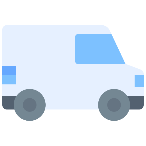 ciężarówka wysyłkowa Generic color fill ikona
