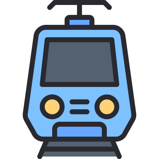 電車 Generic color lineal-color icon