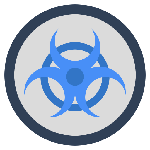 Biohazard sign Generic color fill icon