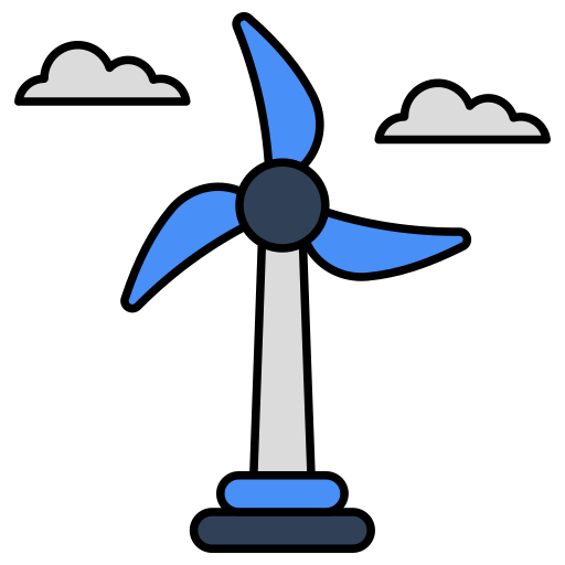 turbina wiatrowa Generic color lineal-color ikona
