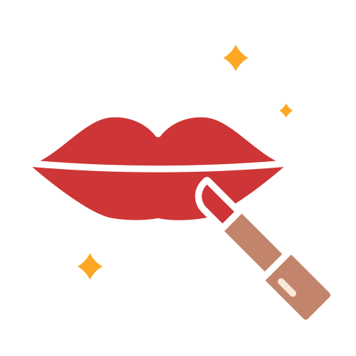 Lips makeup Generic color fill icon