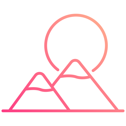 montagna Generic gradient outline icona