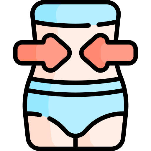Weight loss Kawaii Lineal color icon