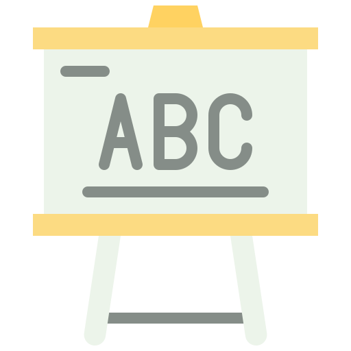 biała tablica Generic color fill ikona