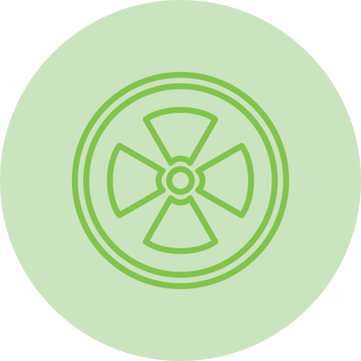 Radiation Generic color fill icon