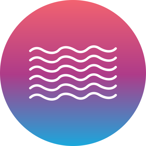 Waves Generic gradient fill icon